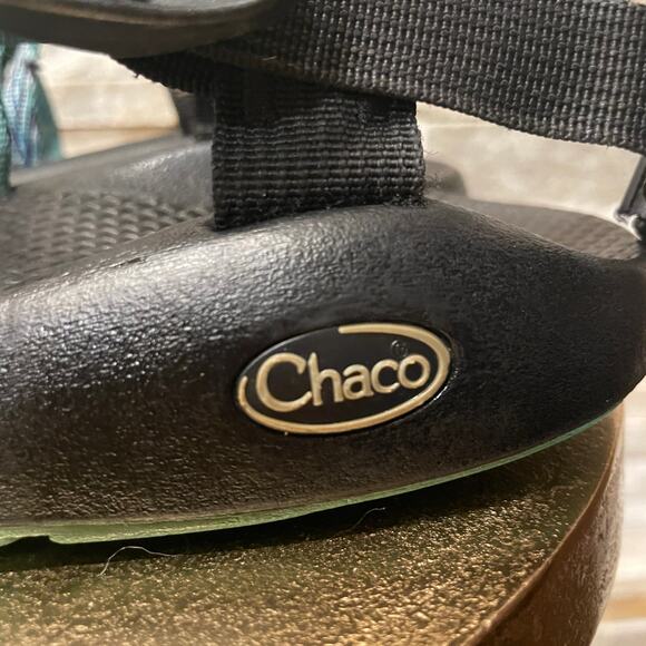 Chaco Women’s Sandals 8 | Strappy Hiking Sport Sandals, Water Shoes Teal/Black - Picture 4 of 7